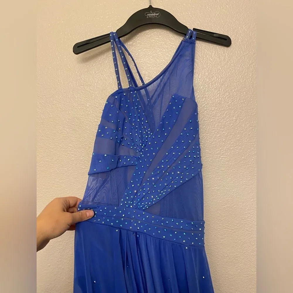 Tenth House custom 2 Die 4 Dance costume INCLINATION TD25459 lyrical blue LA